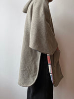 60s-70s Wool reversible poncho