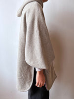 60s-70s Wool reversible poncho