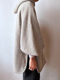 60s-70s Wool reversible poncho