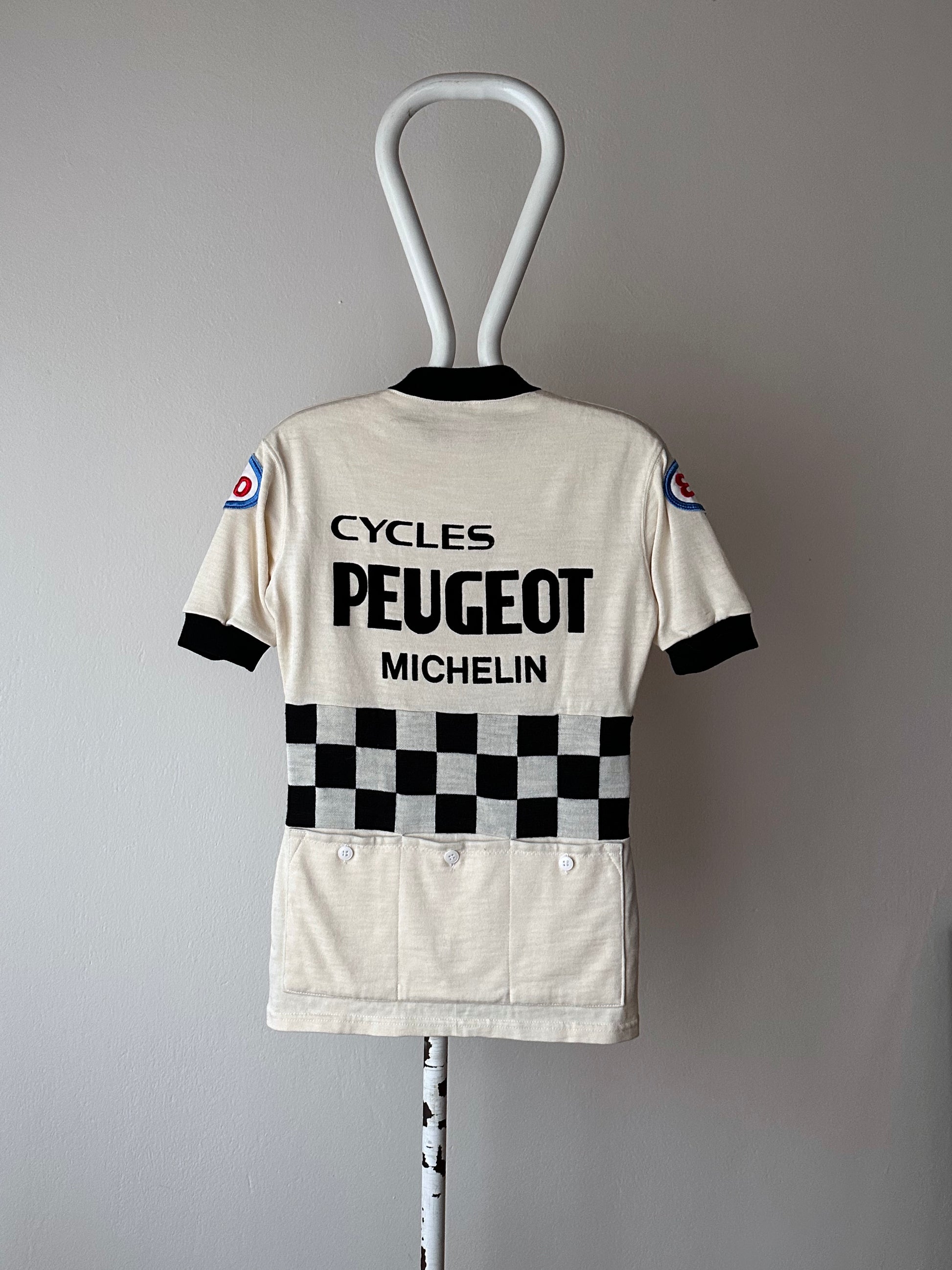 70s Peugeot Cycling Jersey Shirt 70's 70年代 Vintage ヴィンテージ プジョー サイクリング シャツ ジャージー Toto Praha プラハ 古着屋 古着 ユーロ古着 ヨーロッパ古着 フレンチヴィンテージ France 