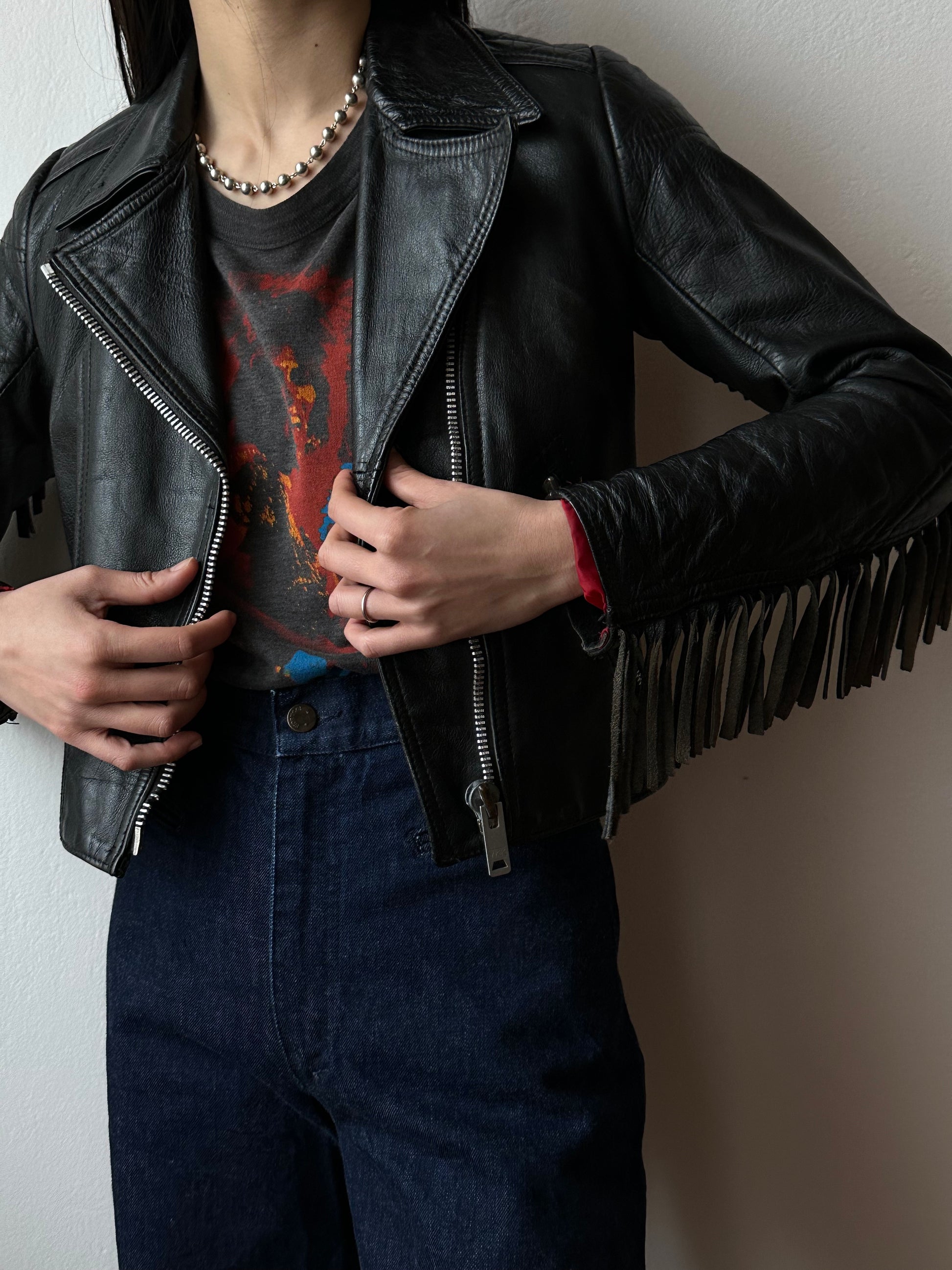 TT Leathers 70s 1970's Made in UK England riders jacket 70年代 ロンジャン black leather jacket vintage