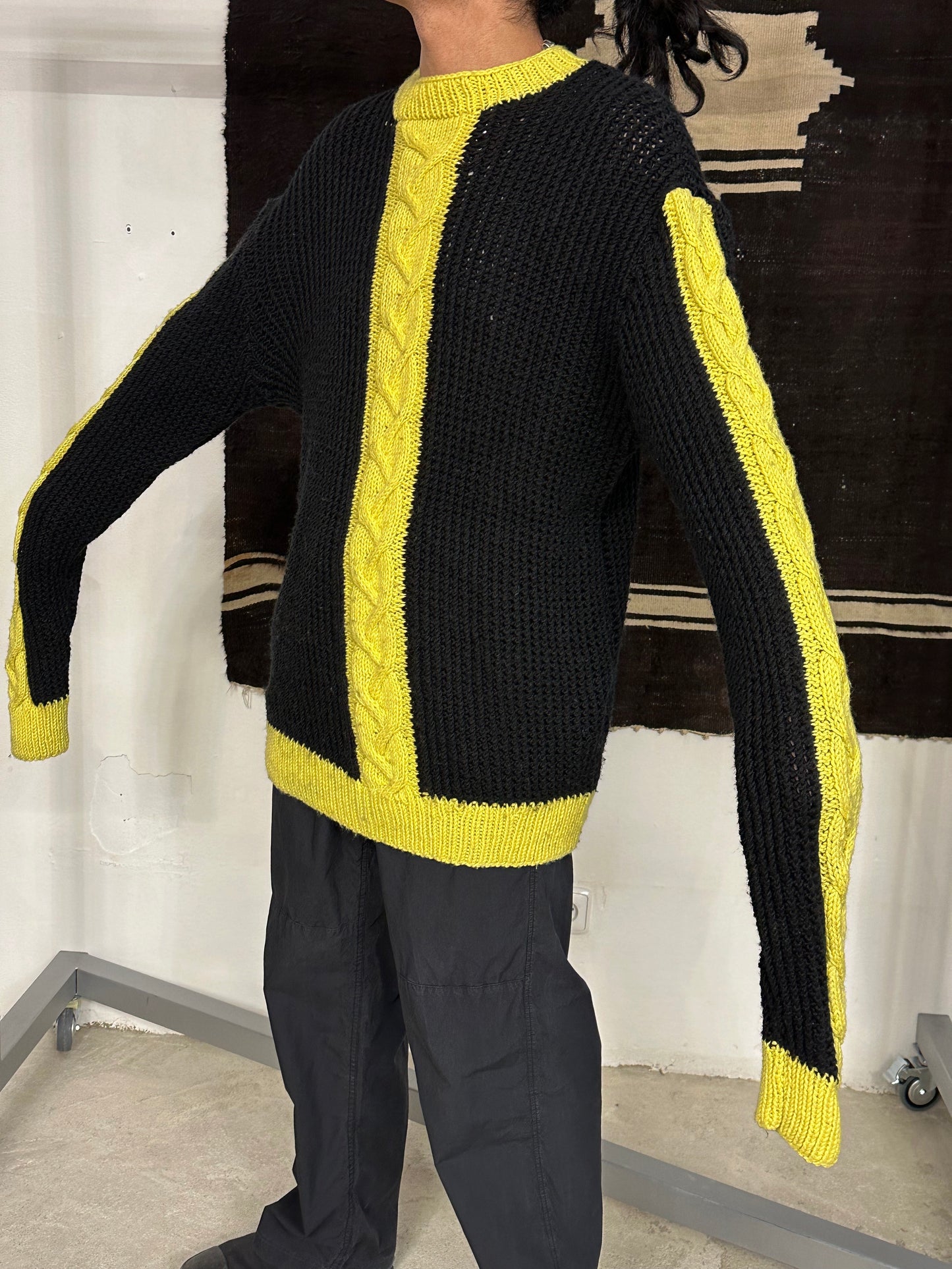 Big sized handmade wool jumper