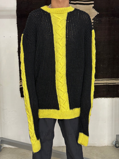 Big sized handmade wool jumper