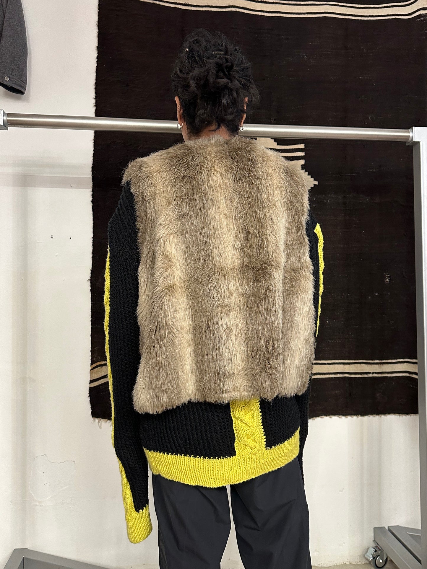 60's 60年代 Real fur vest Handmade ハンドメイド リアルファー 1960's Vintage ヴィンテージ Toto プラハ 古着屋 古着 ベスト Praha Prague Vintage store Vintage clothing ユーロ古着 ヨーロッパ古着 ドイツ古着