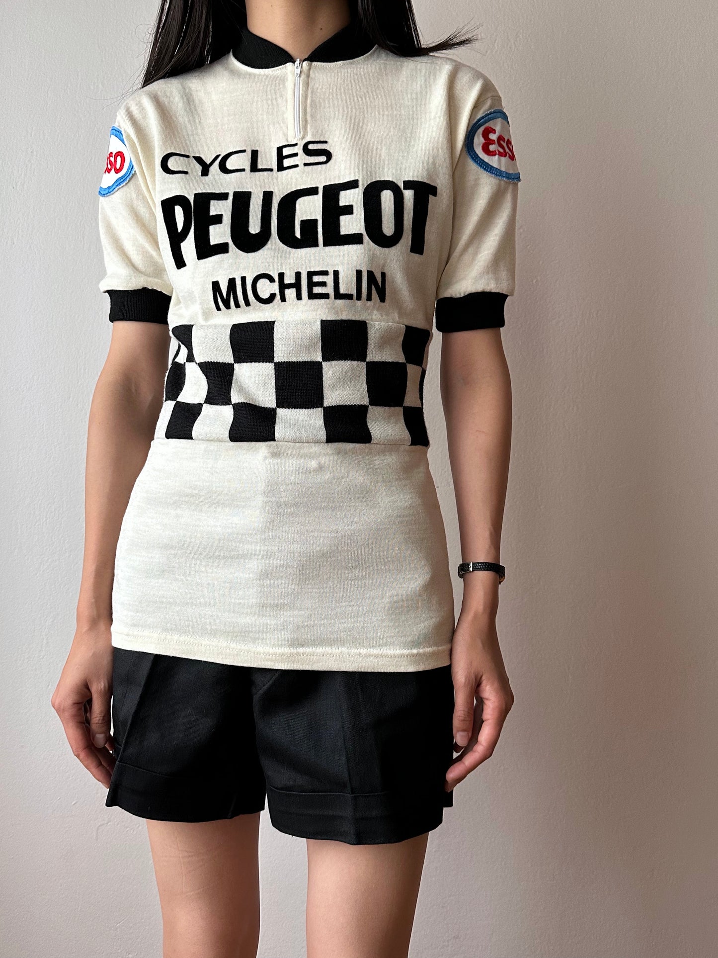 70s Peugeot Cycling Jersey Shirt 70's 70年代 Vintage ヴィンテージ プジョー サイクリング シャツ ジャージー Toto Praha プラハ 古着屋 古着 ユーロ古着 ヨーロッパ古着 フレンチヴィンテージ France 