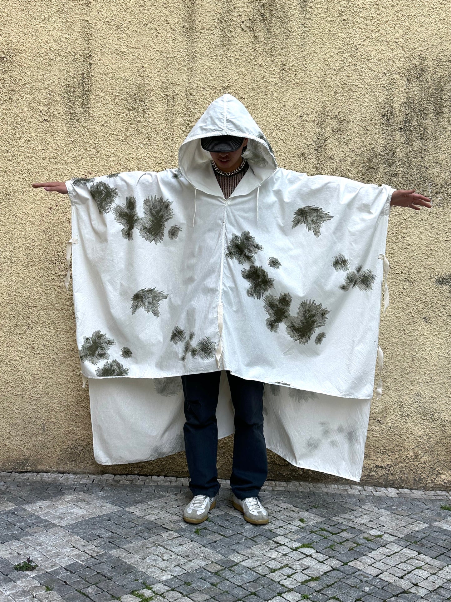 German Army snow camouflage poncho