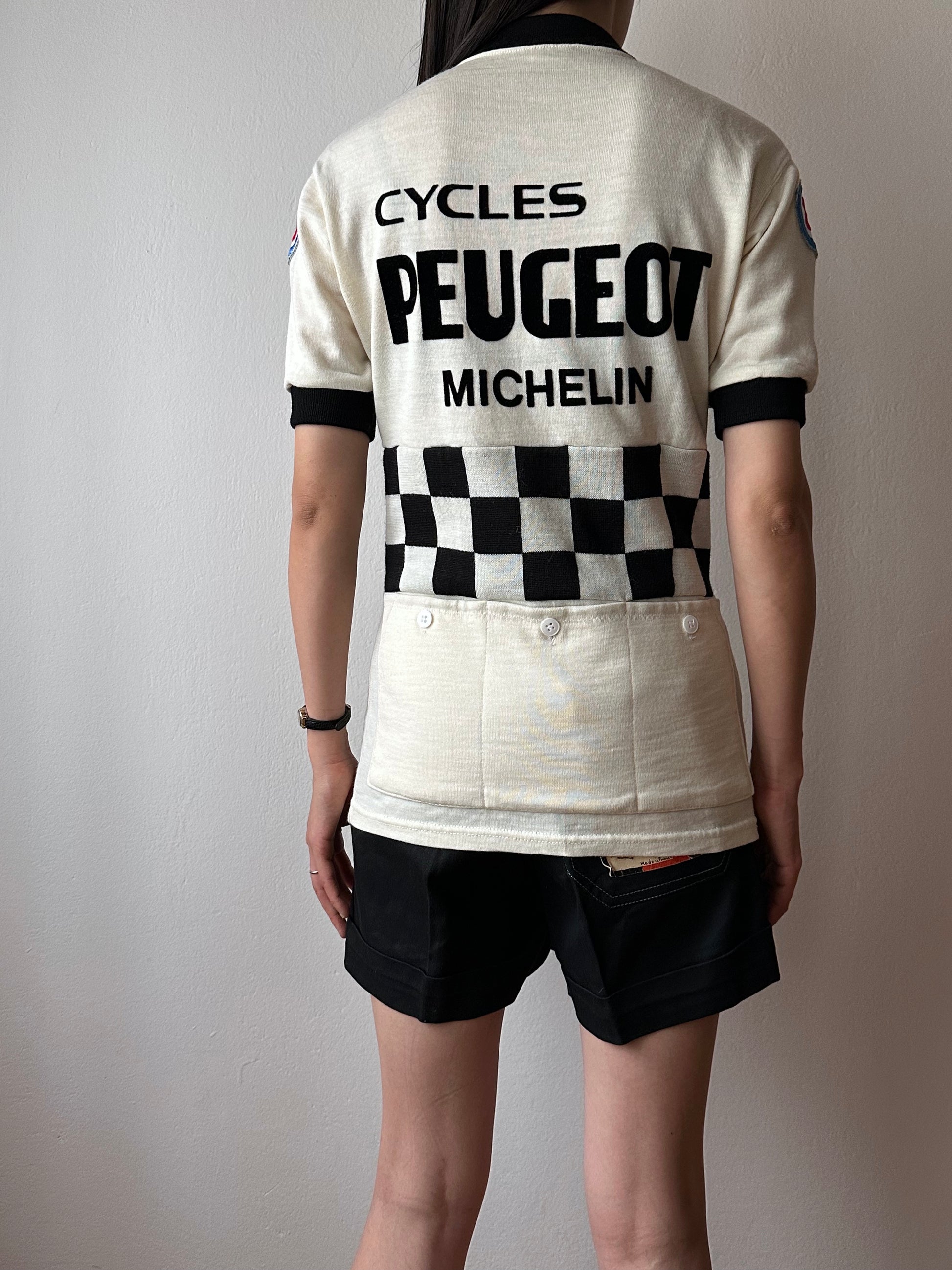 70s Peugeot Cycling Jersey Shirt 70's 70年代 Vintage ヴィンテージ プジョー サイクリング シャツ ジャージー Toto Praha プラハ 古着屋 古着 ユーロ古着 ヨーロッパ古着 フレンチヴィンテージ France 