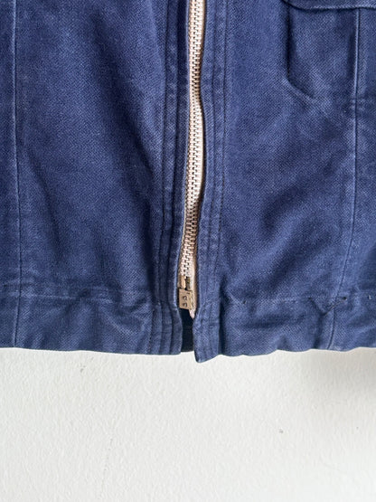 40-50s French moleskin cyclist jacket