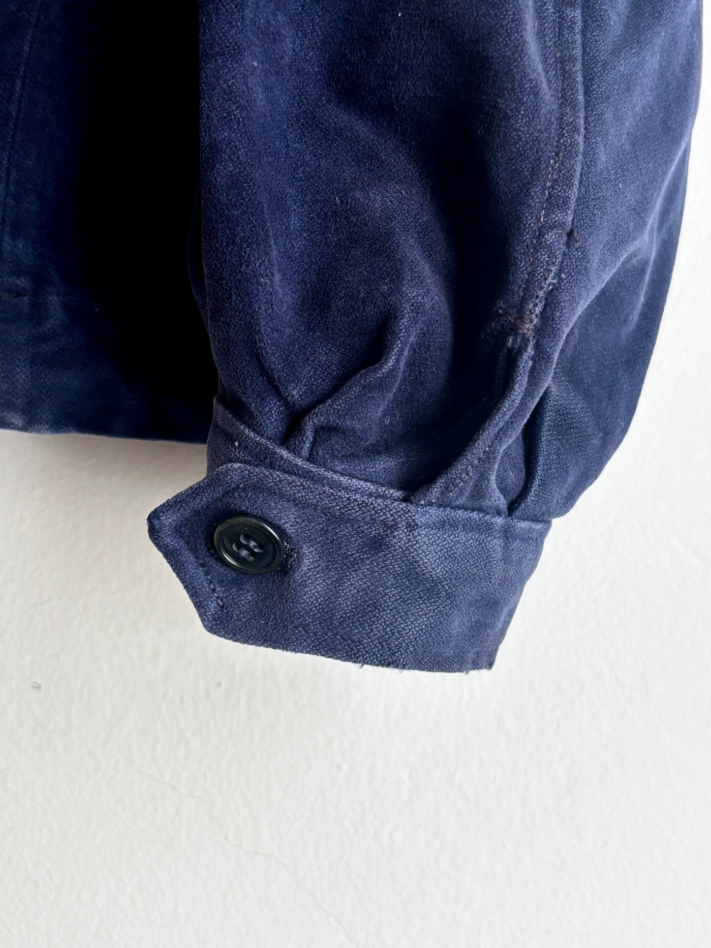 40-50s French moleskin cyclist jacket