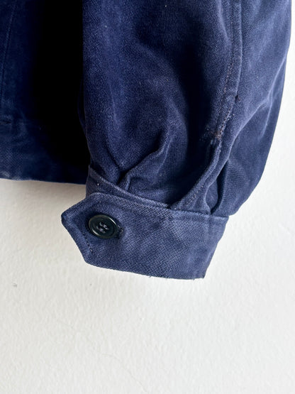 40-50s French moleskin cyclist jacket