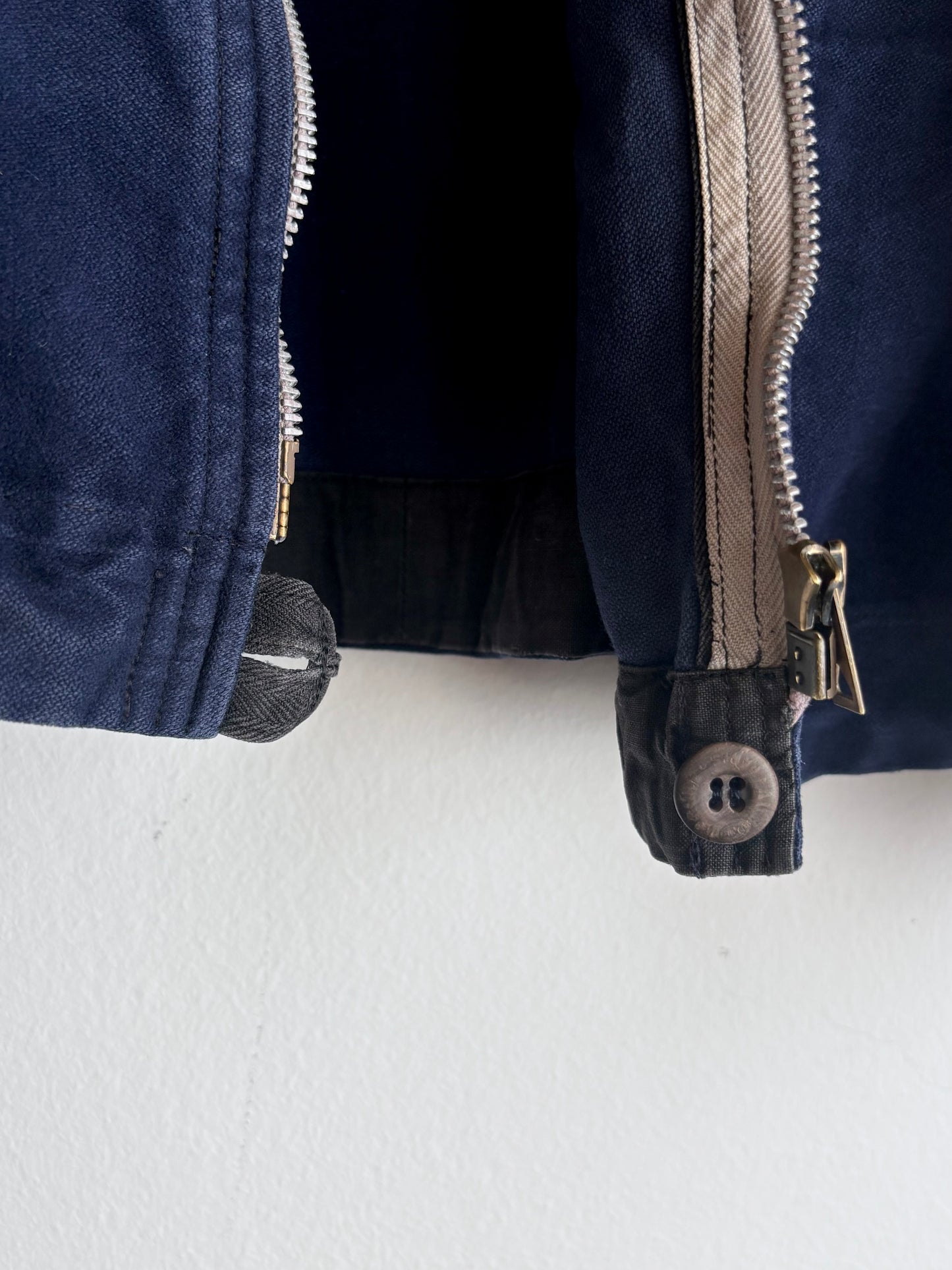 40-50s French moleskin cyclist jacket