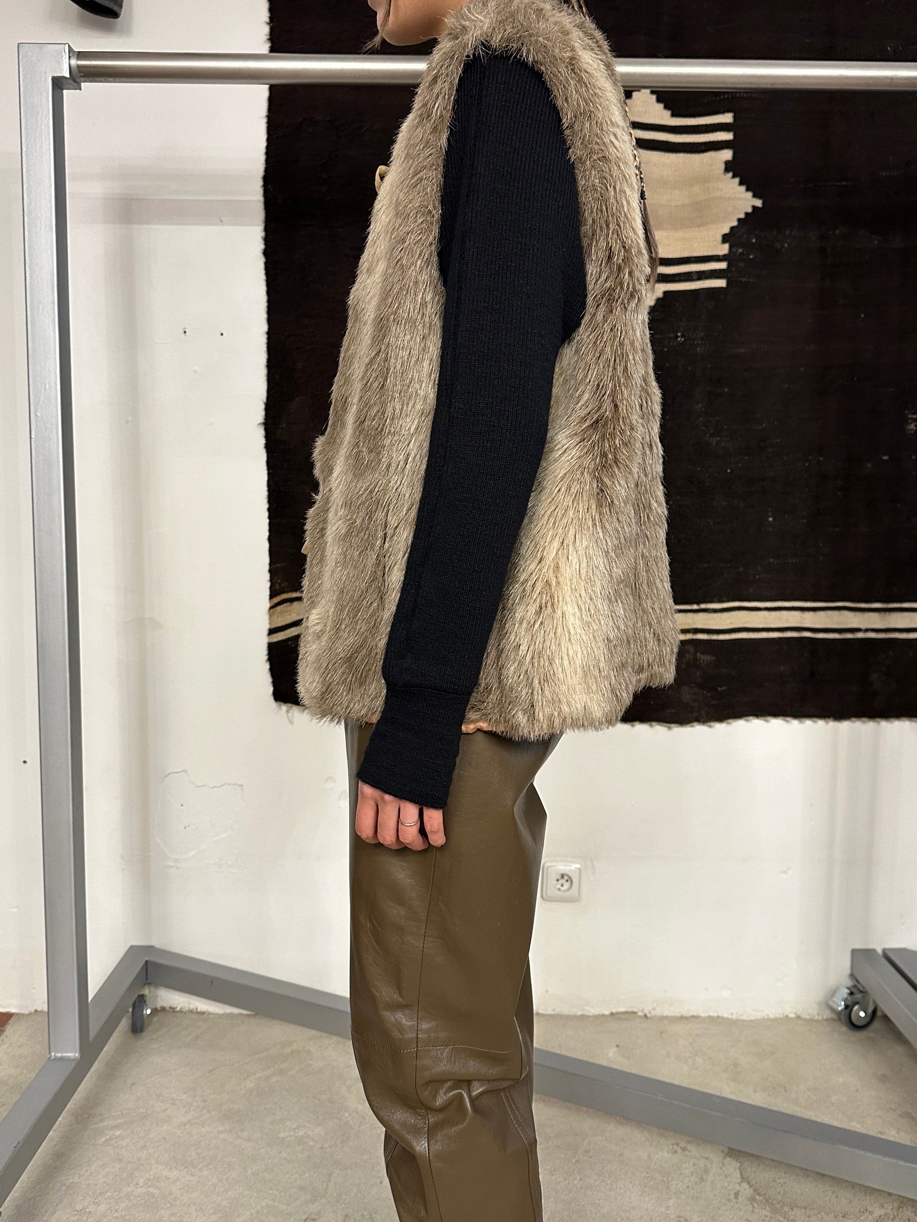 60s Handmade fur vest – TOTO