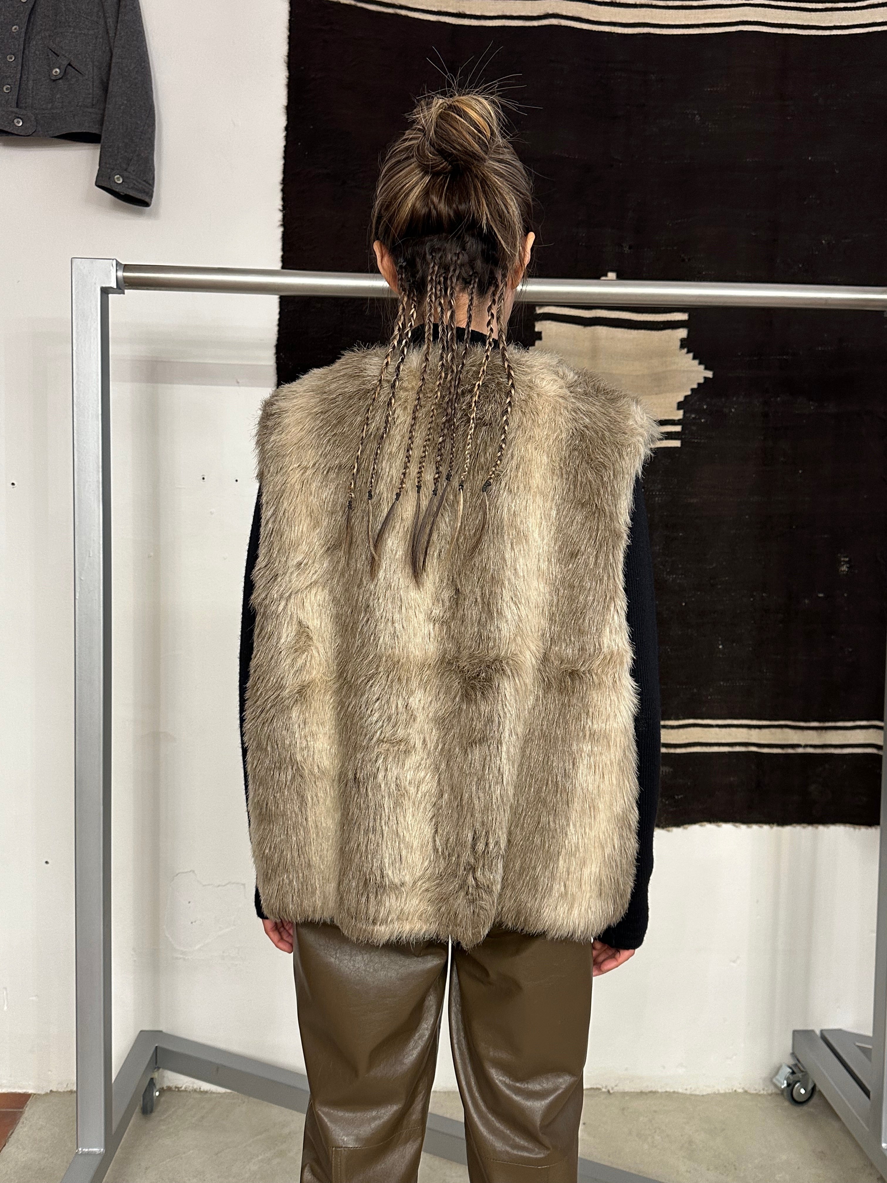 60s Handmade fur vest – TOTO