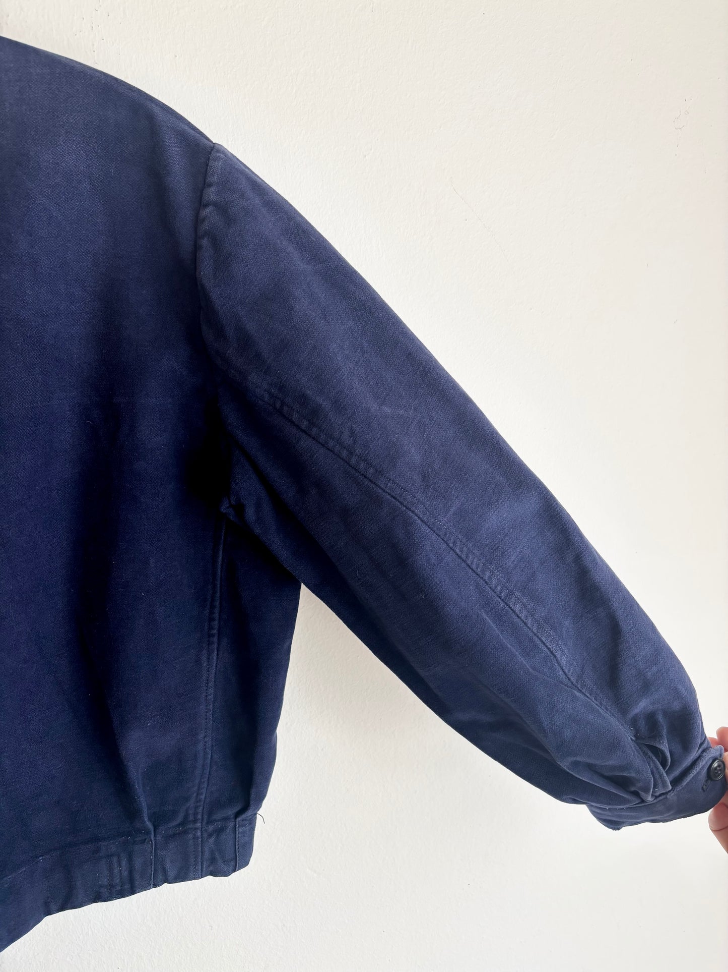 40-50s French moleskin cyclist jacket