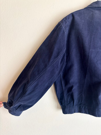 40-50s French moleskin cyclist jacket