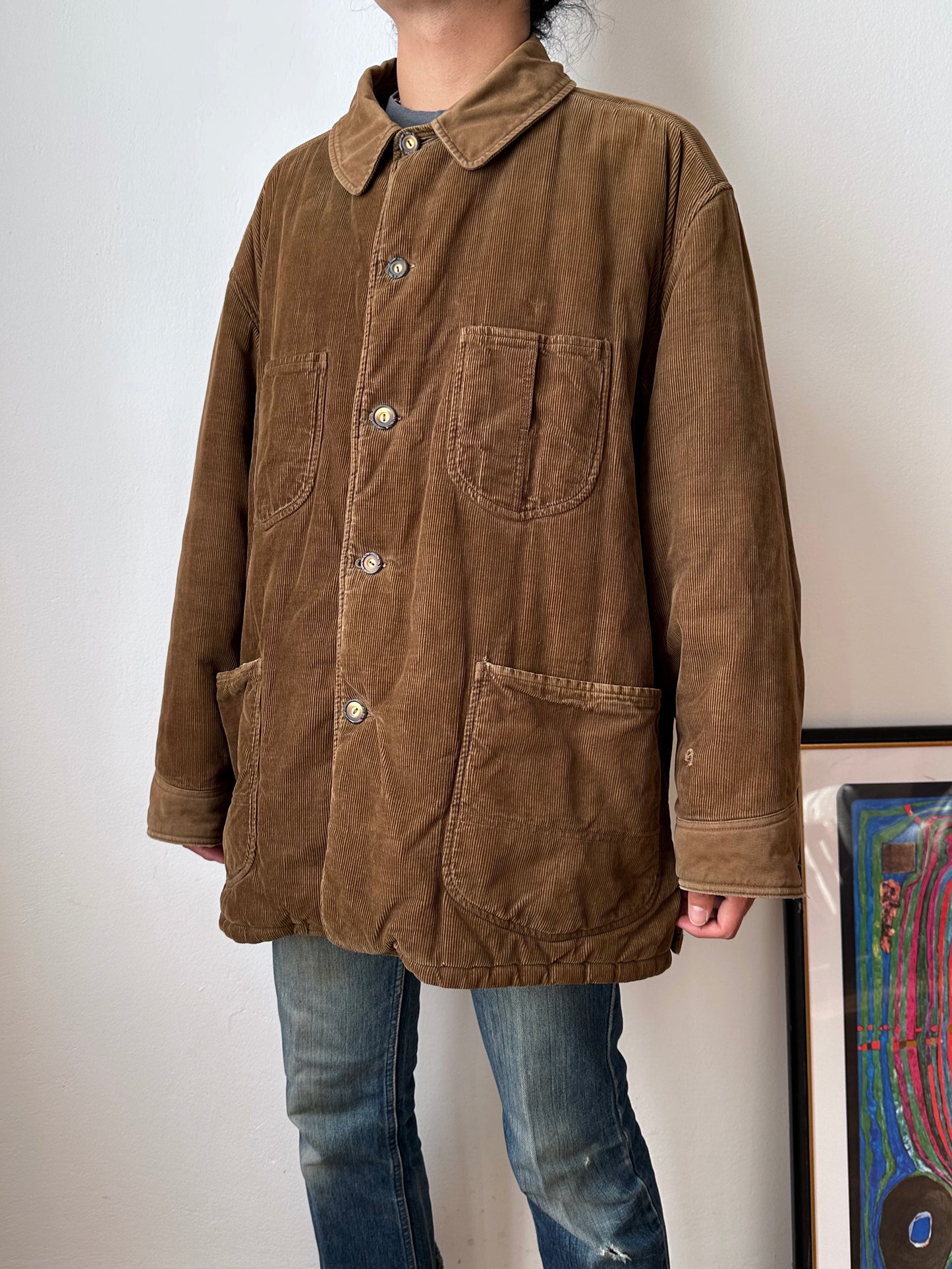 1980's 80's 80年代 CP Company Massimo Osti Stone Island ストーンアイランド マッシモオスティ Made in Italy Cotton Toto Praha Vintage clothing store Antique shop Prague プラハ 古着屋 古着 ヴィンテージ アンティークショップ ユーロ古着 イタリア古着 Rare レア ヨーロッパ古着 古着卸 コーデュロイ corduroy Chore Jacket カバーオール 