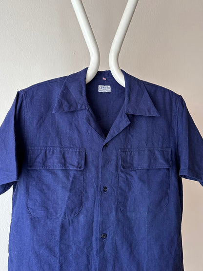 50's 40's French Vintage ヴィンテージ フレンチ 50年代 開襟シャツ leisure shirt Open collar shirt Toto 古着屋  プラハ Praha Prague Vintage store 古着 ユーロ古着 ヨーロッパ古着 フランス買い付け