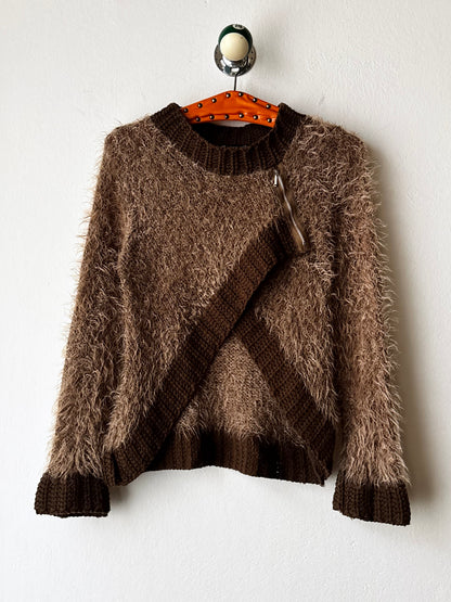 French shaggy moca brown
