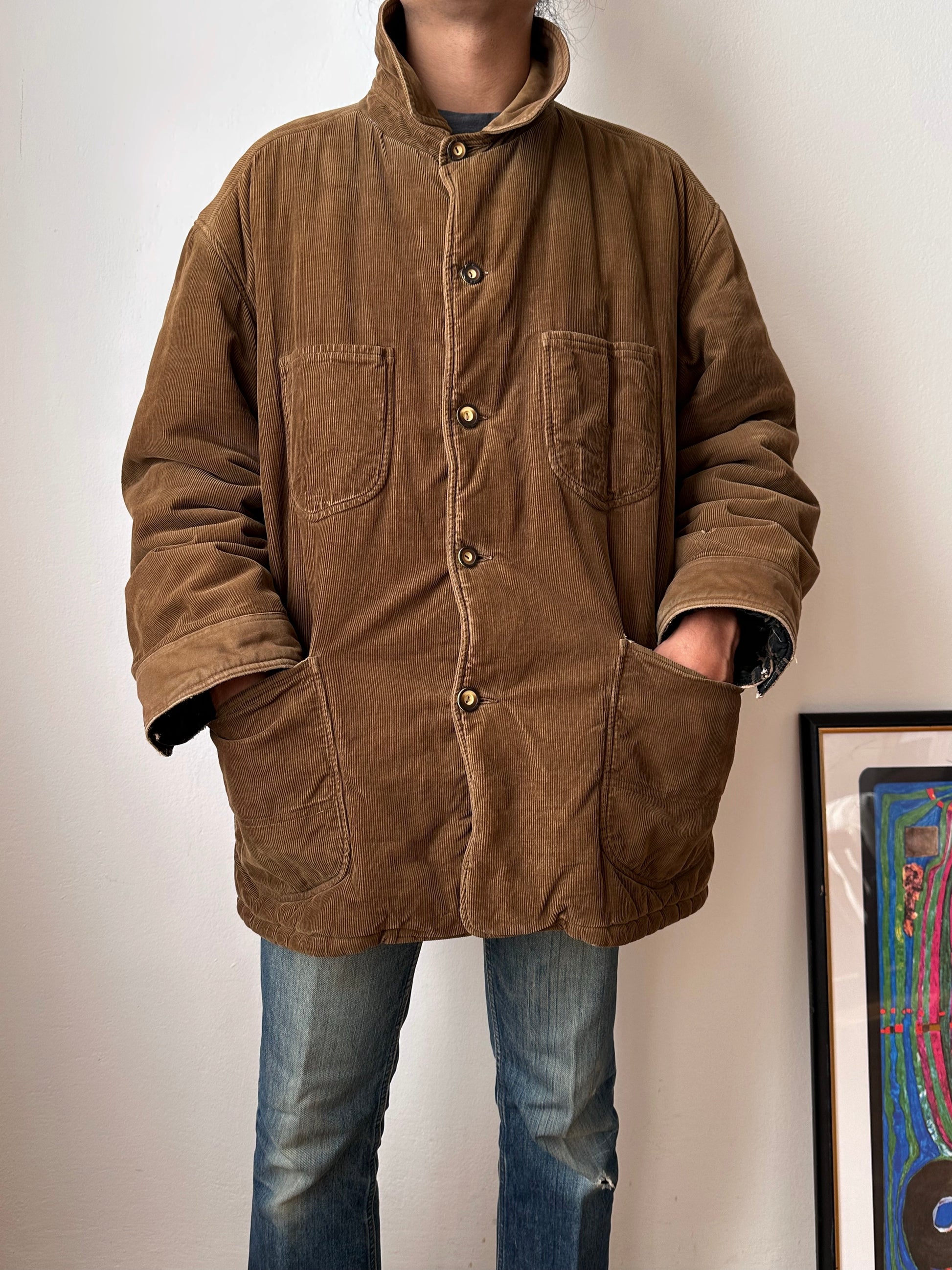 1980's 80's 80年代 CP Company Massimo Osti Stone Island ストーンアイランド マッシモオスティ Made in Italy Cotton Toto Praha Vintage clothing store Antique shop Prague プラハ 古着屋 古着 ヴィンテージ アンティークショップ ユーロ古着 イタリア古着 Rare レア ヨーロッパ古着 古着卸 コーデュロイ corduroy Chore Jacket カバーオール 