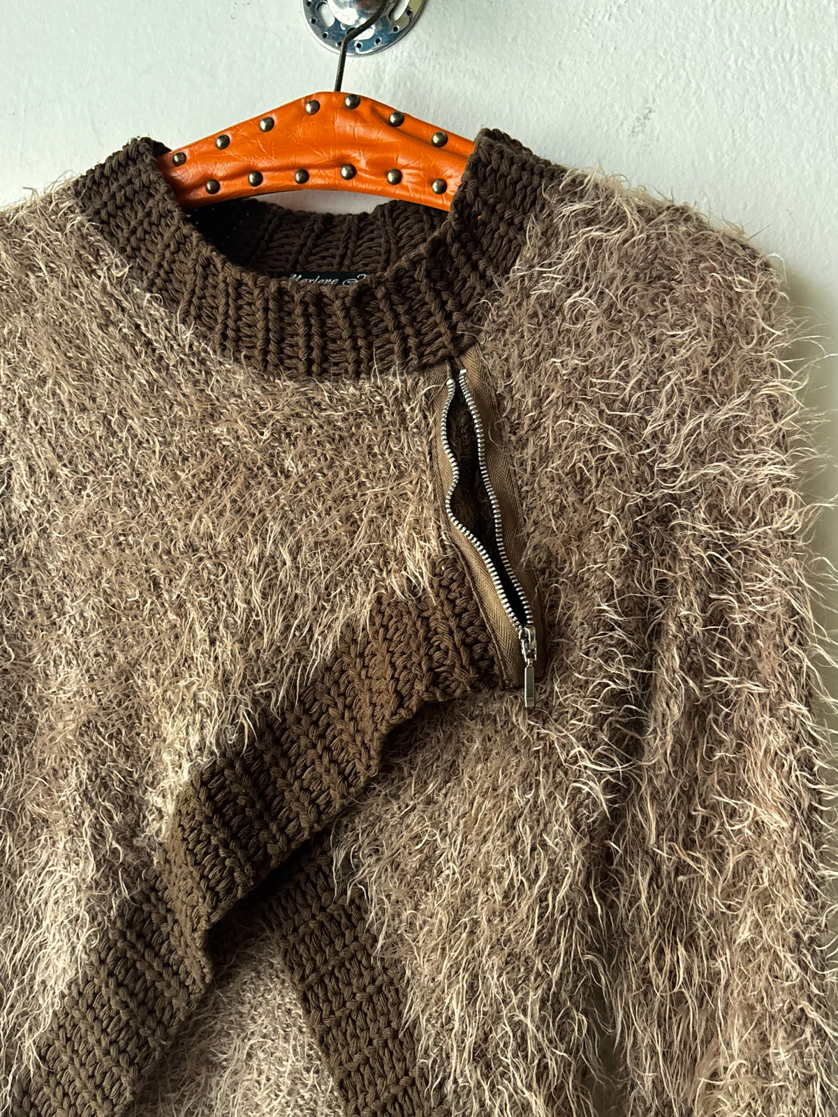 French shaggy moca brown