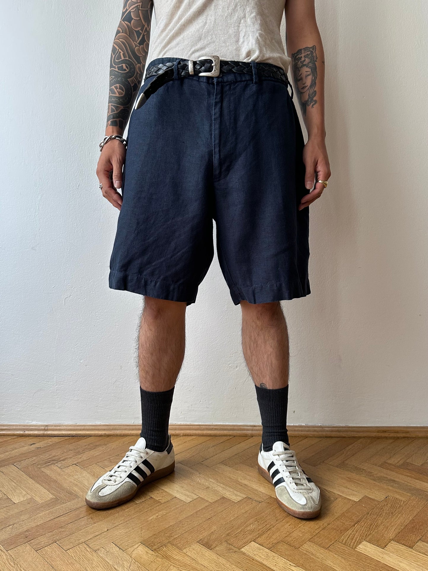 Oversized Linen shorts