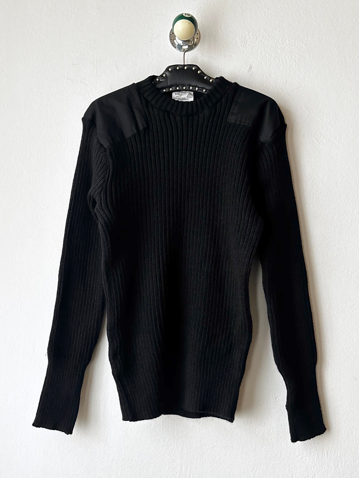 90s British wool command sweater