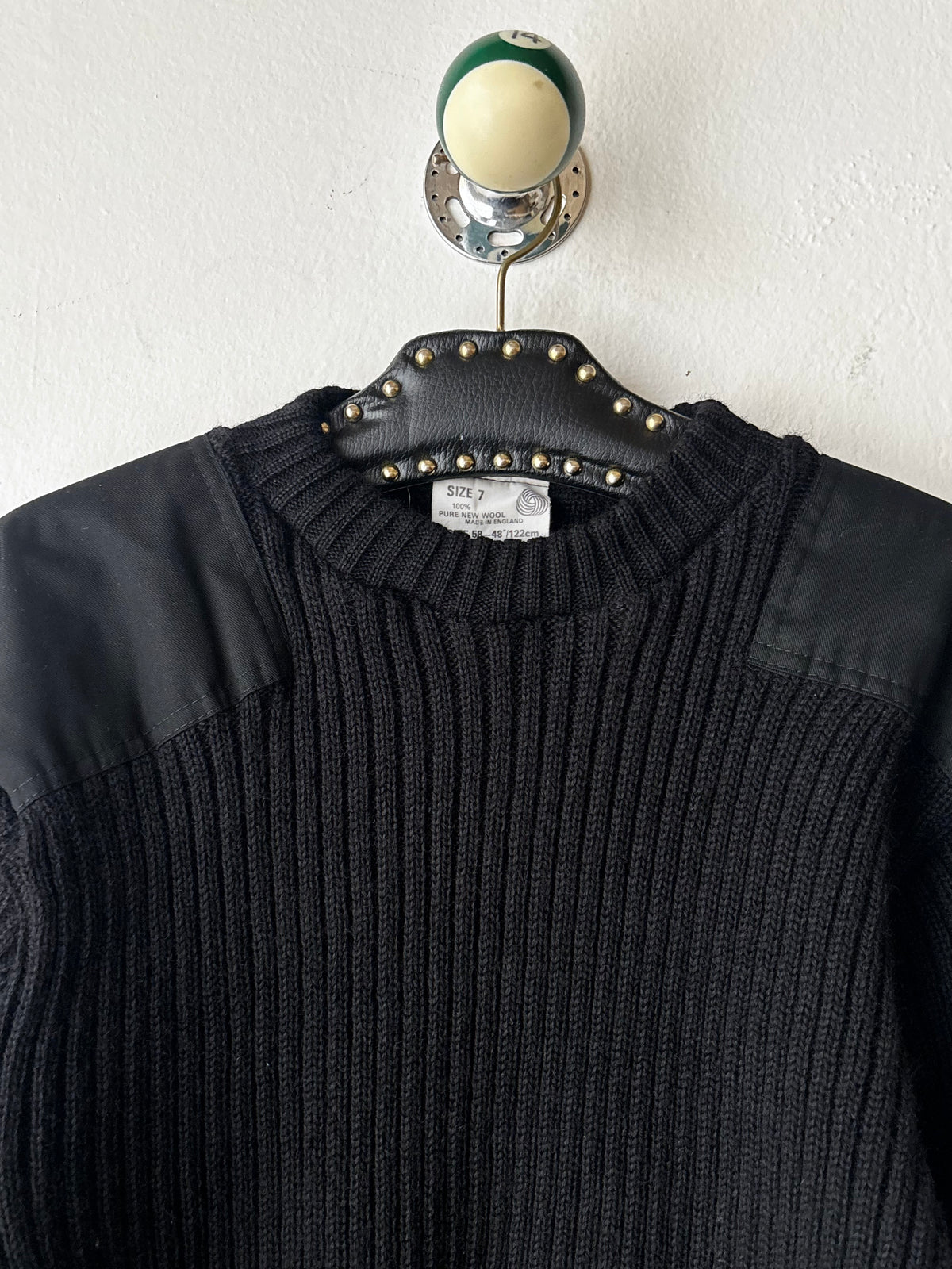 90s British wool command sweater