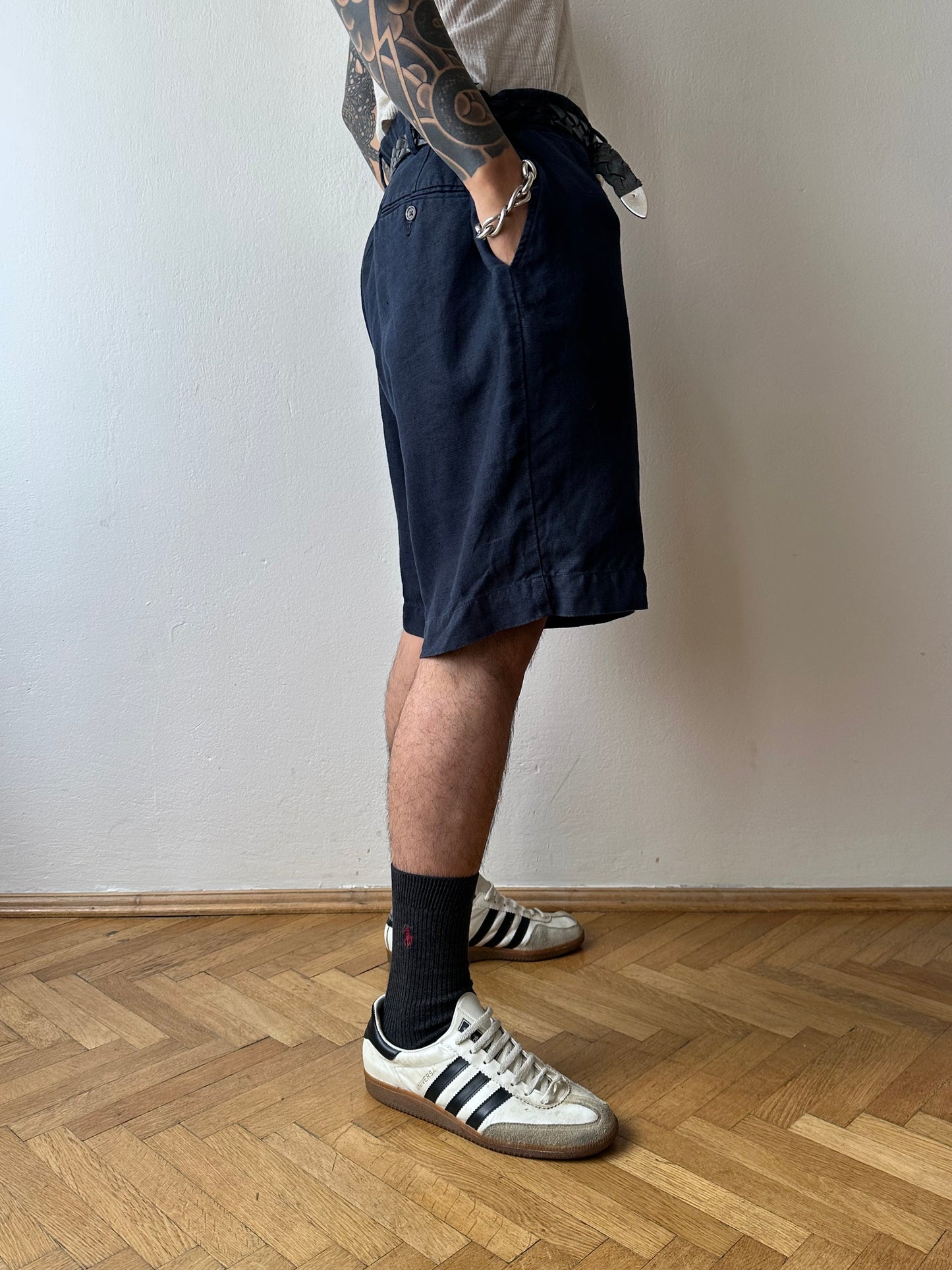 Oversized Linen shorts