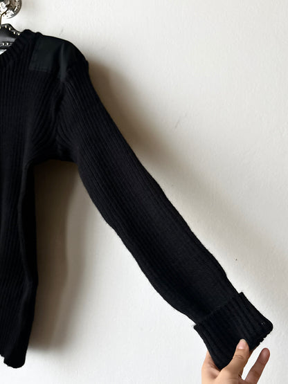 90s British wool command sweater