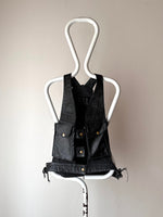 90s Leather motorcycle vest