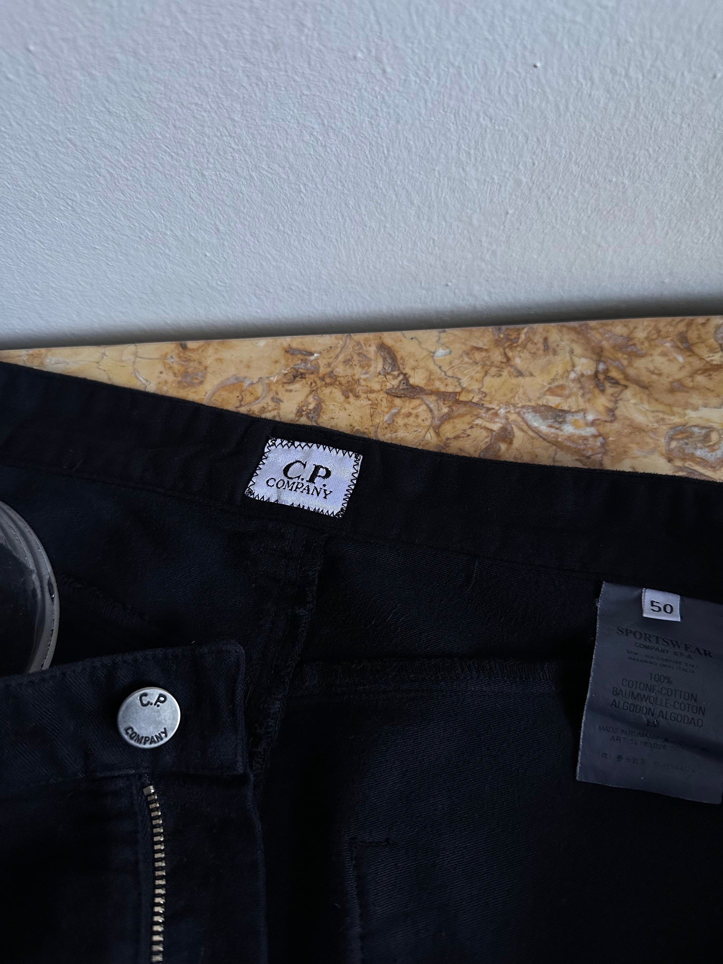 C.P. COMPANY AW2003 Black moleskin trouser - w33