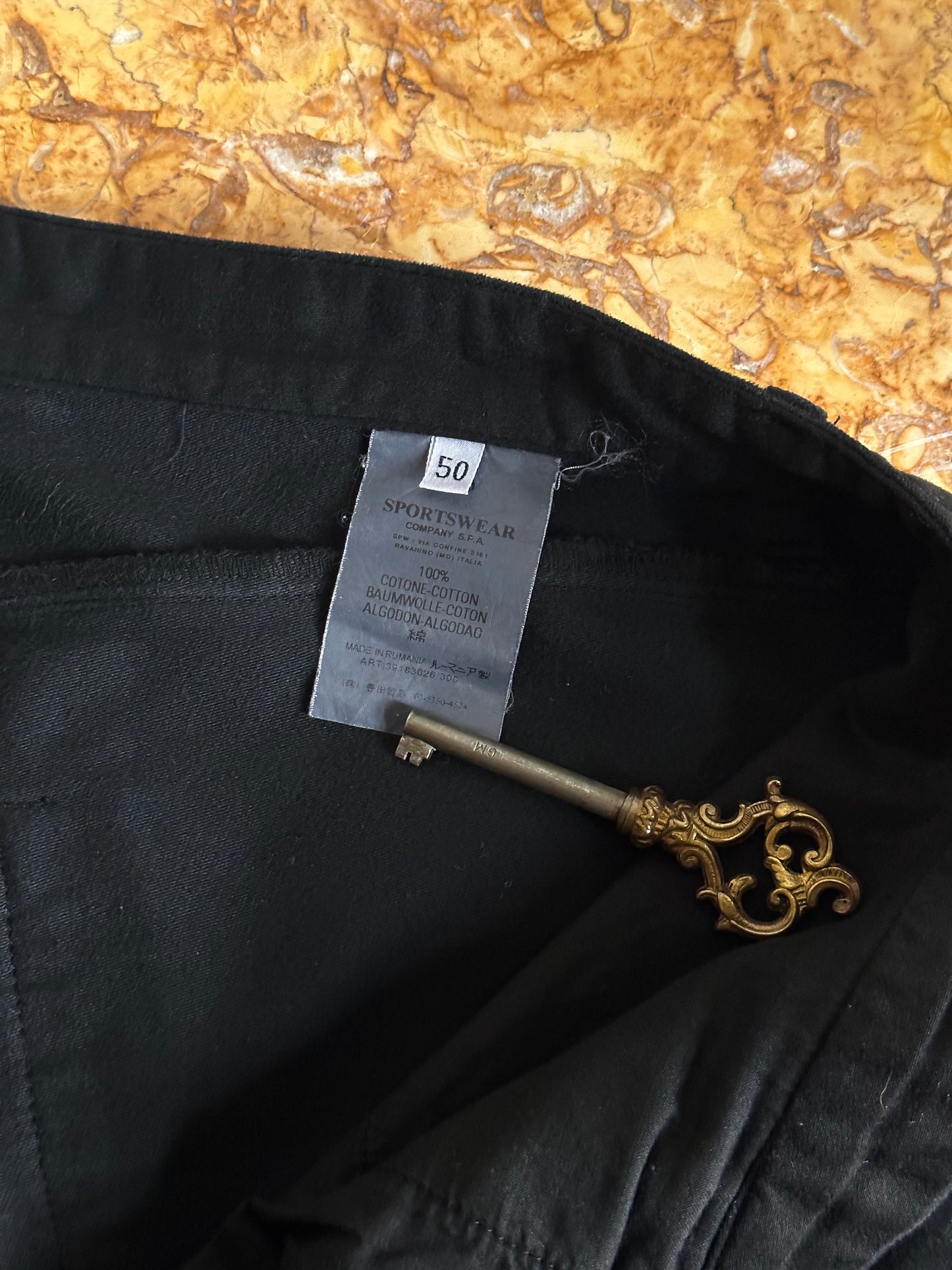 C.P. COMPANY AW2003 Black moleskin trouser - w33