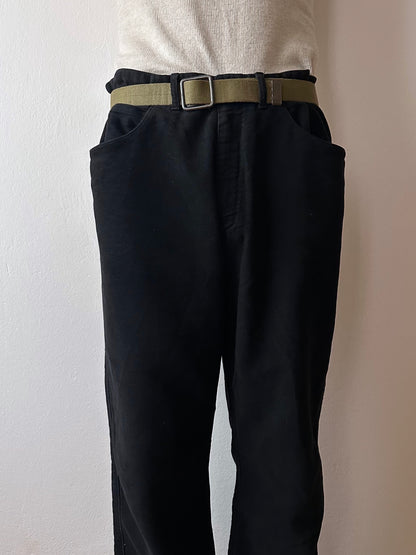 C.P. COMPANY AW2003 Black moleskin trouser - w33