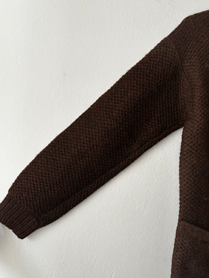 80s wool zip jacket