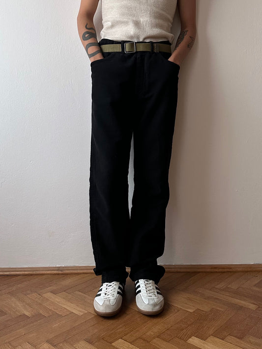 C.P. COMPANY AW2003 Black moleskin trouser - w33