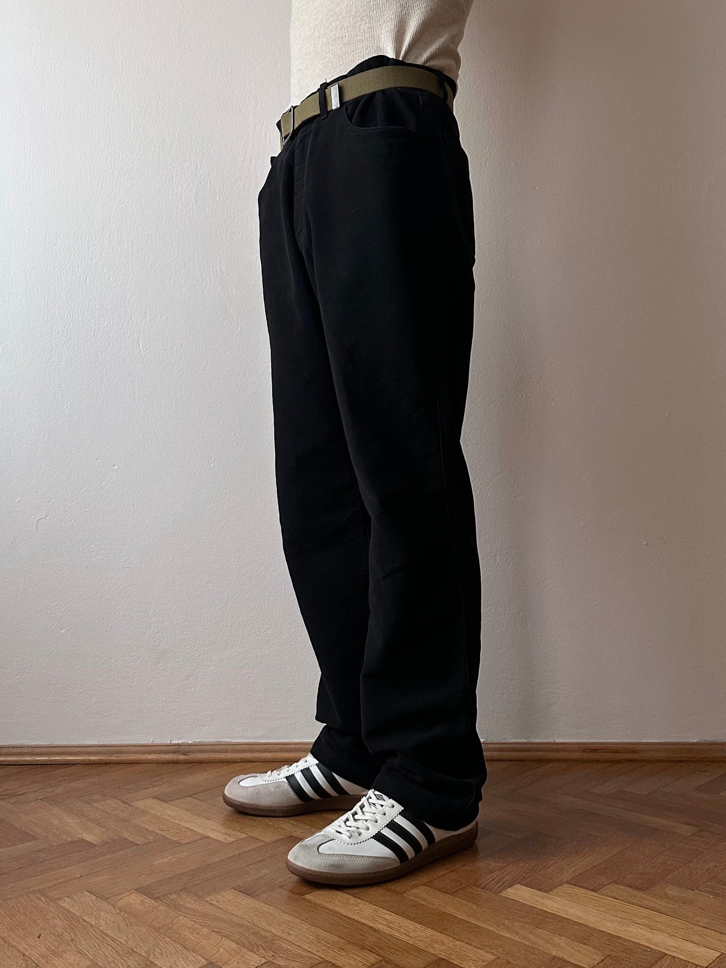 C.P. COMPANY AW2003 Black moleskin trouser - w33