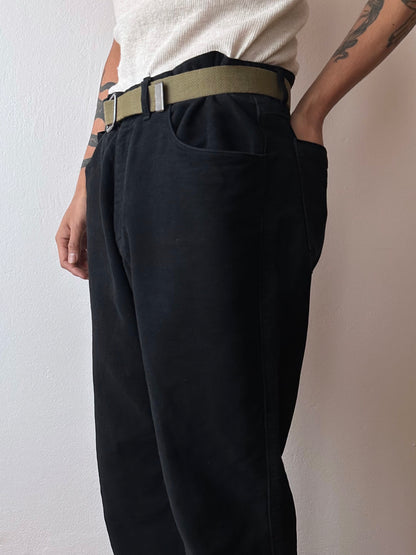 C.P. COMPANY AW2003 Black moleskin trouser - w33