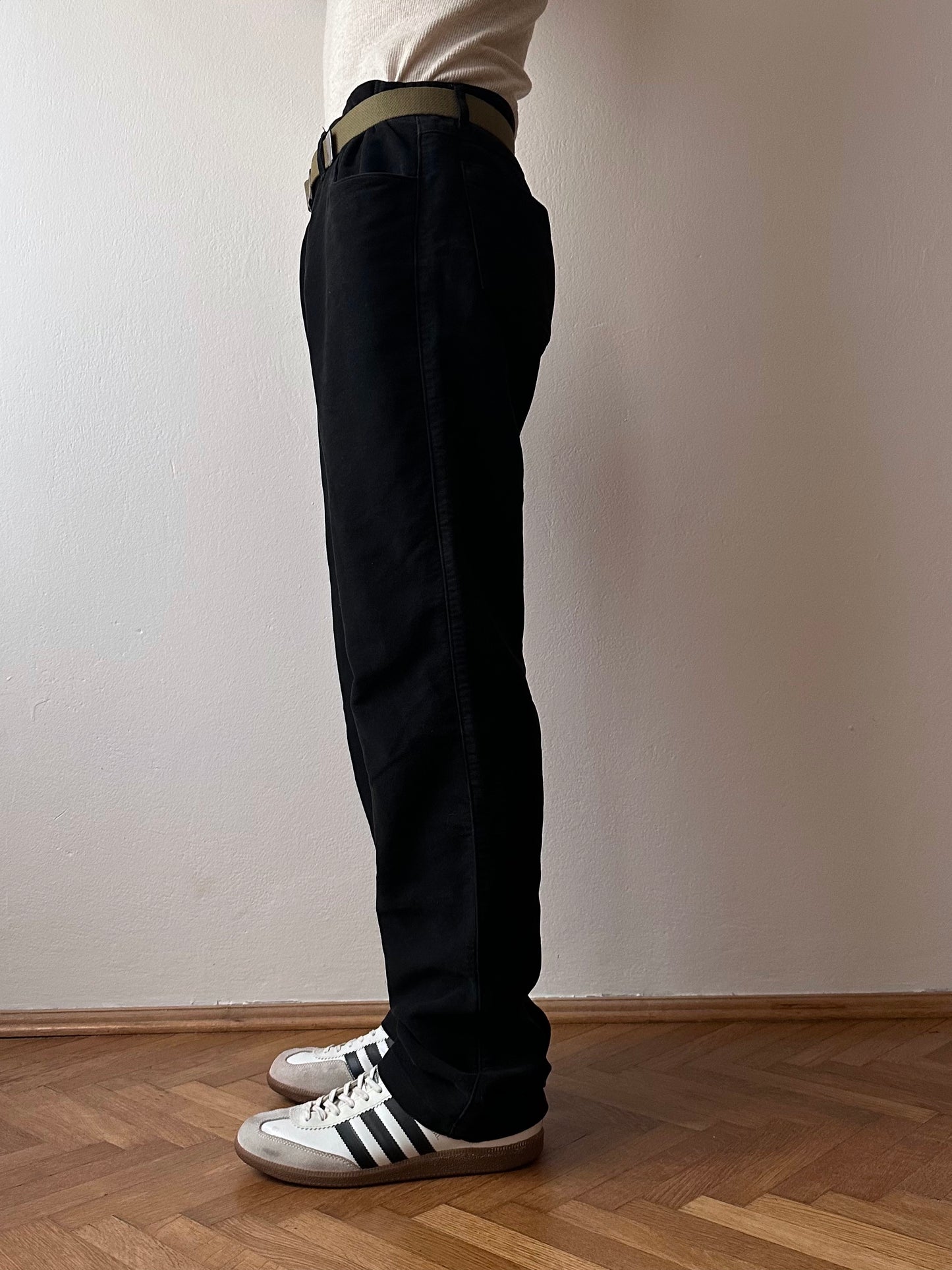 C.P. COMPANY AW2003 Black moleskin trouser - w33