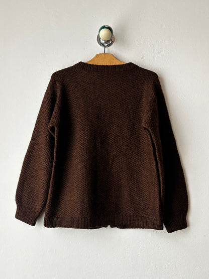 80s wool zip jacket