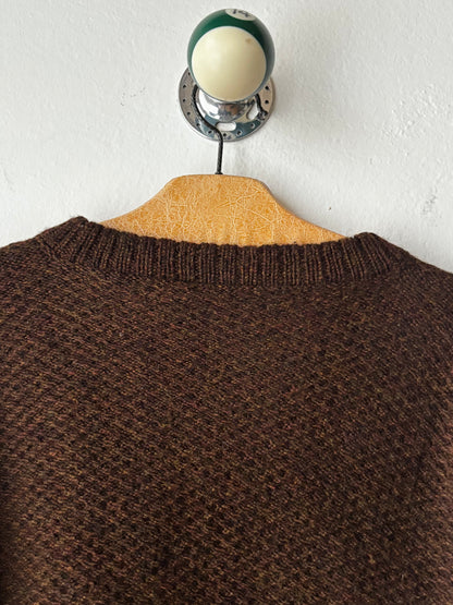 80s wool zip jacket