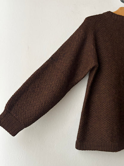 80s wool zip jacket