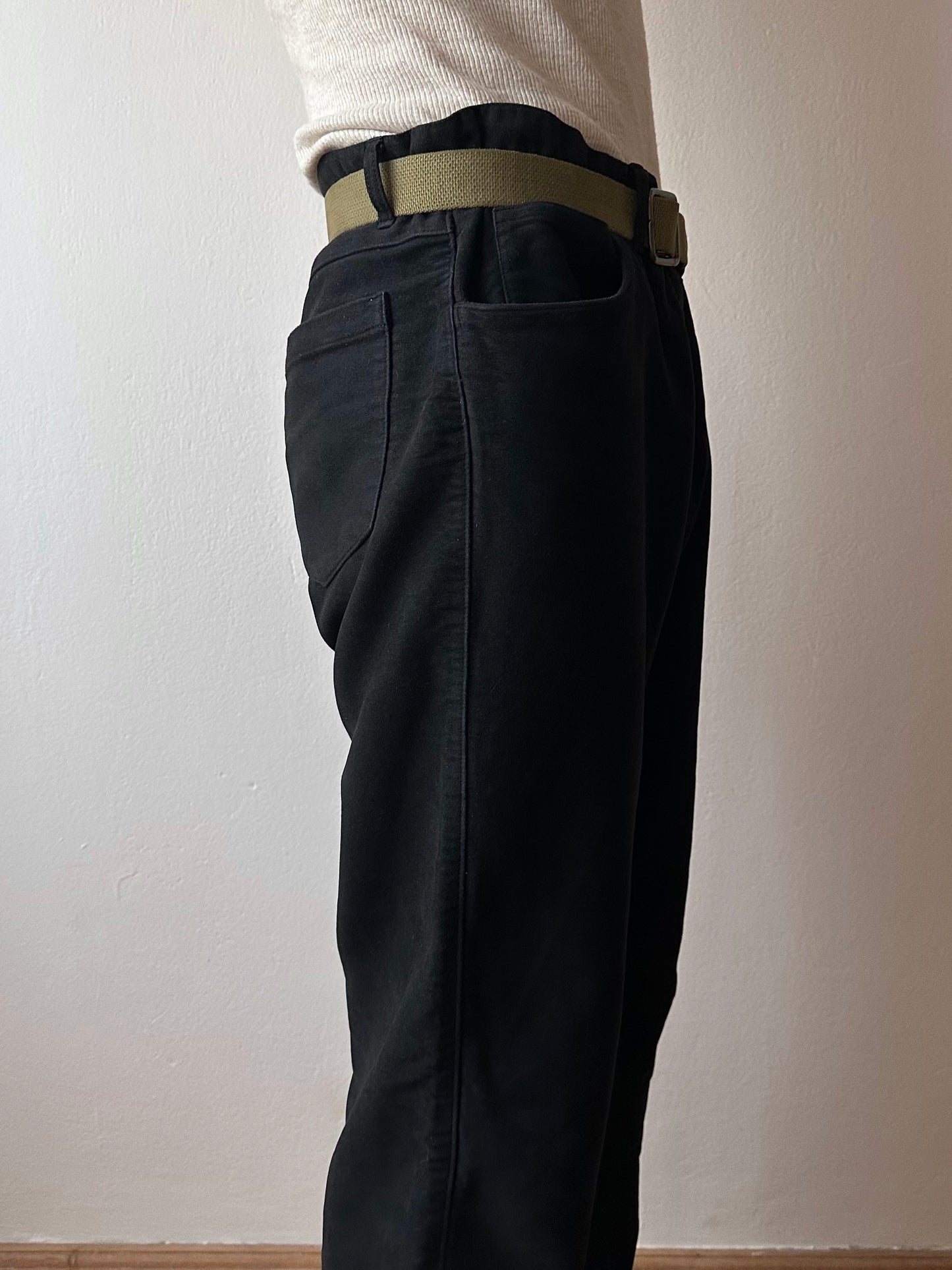 C.P. COMPANY AW2003 Black moleskin trouser - w33