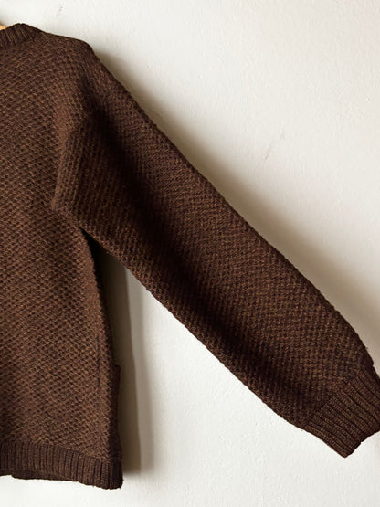 80s wool zip jacket