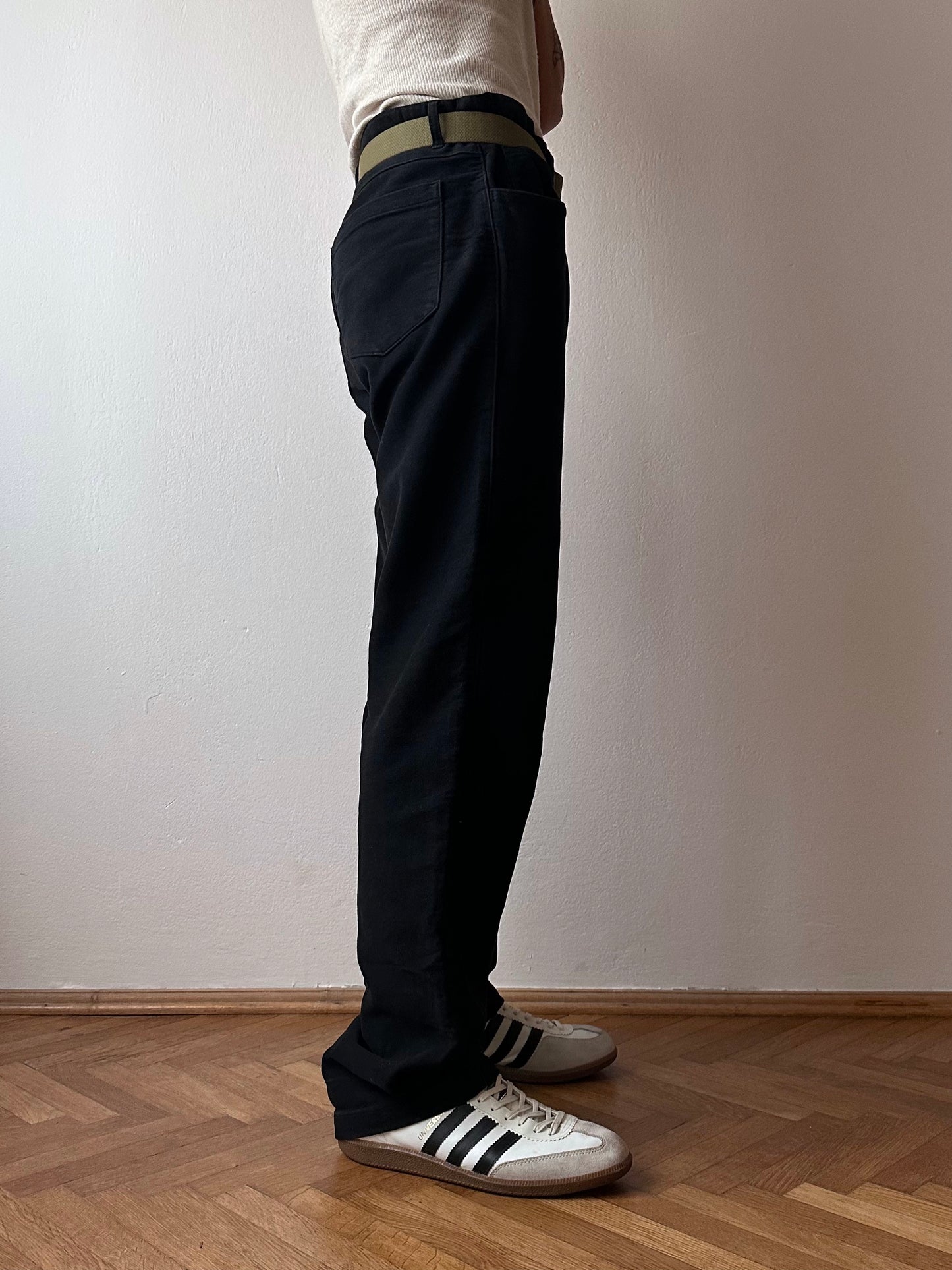 C.P. COMPANY AW2003 Black moleskin trouser - w33