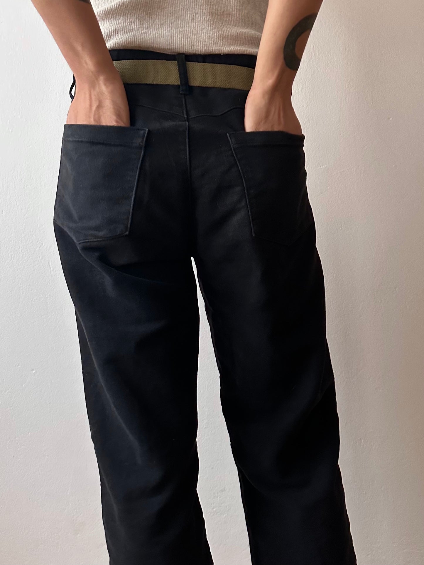 C.P. COMPANY AW2003 Black moleskin trouser - w33