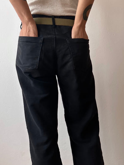 C.P. COMPANY AW2003 Black moleskin trouser - w33