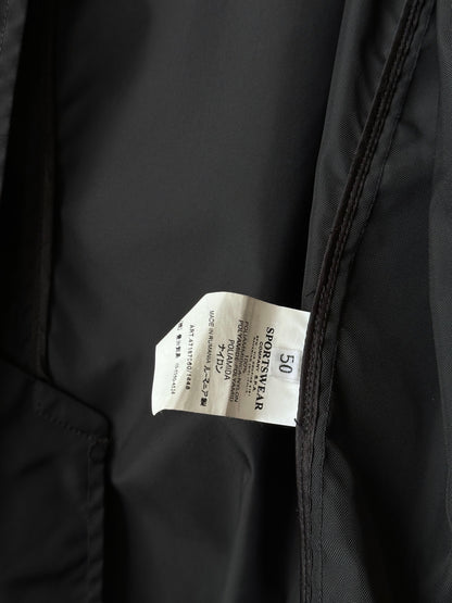CP Company  Vintage Massimo Osti マッシモオスティ Black Nylon coat ナイロン 黒 Made in Rumania ヴィンテージ イタリア古着  Rare レア Toto Praha Vintage clothing store Antique shop Prague 古着屋 アンティークショップ プラハ ユーロ古着  ヨーロッパ古着 古着卸 コート