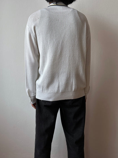 80s Italy mesh polo - XL