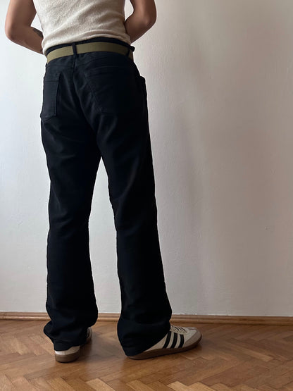 C.P. COMPANY AW2003 Black moleskin trouser - w33