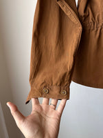 60s beautiful brown smock.